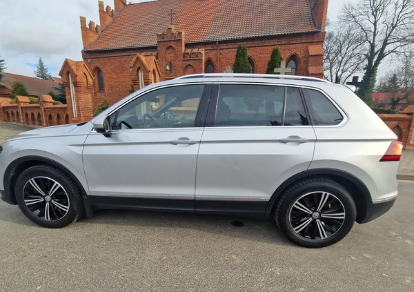 Volkswagen Tiguan cena 95500 przebieg: 177000, rok produkcji 2018 z Tczew małe 436